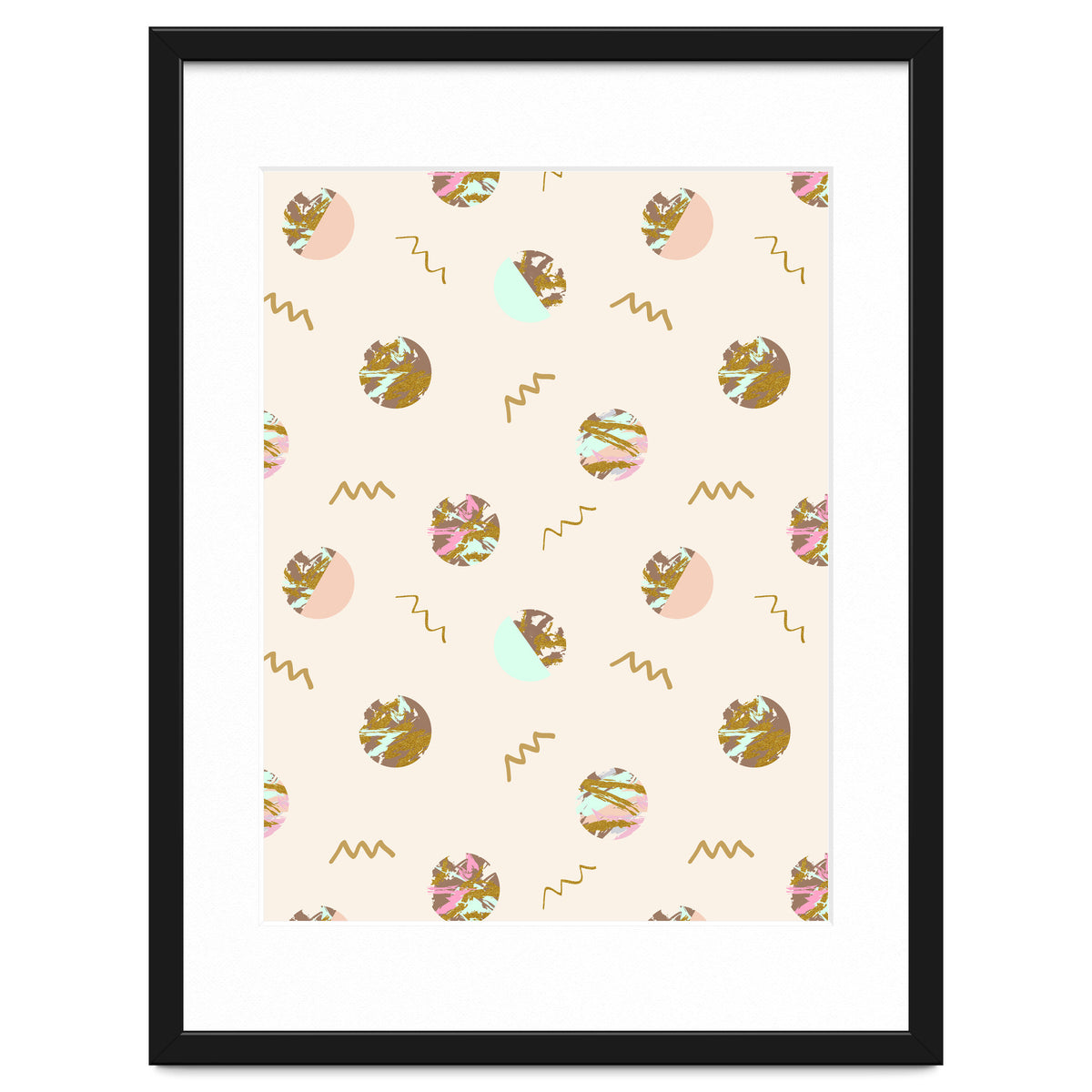 Abstract geometric vector painting