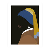 Girl with a Pearl Earring Minimalist (Print Only) thumbnail