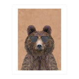 Cool Bear Wearing Sunglasses Portrait (Print Only) thumbnail