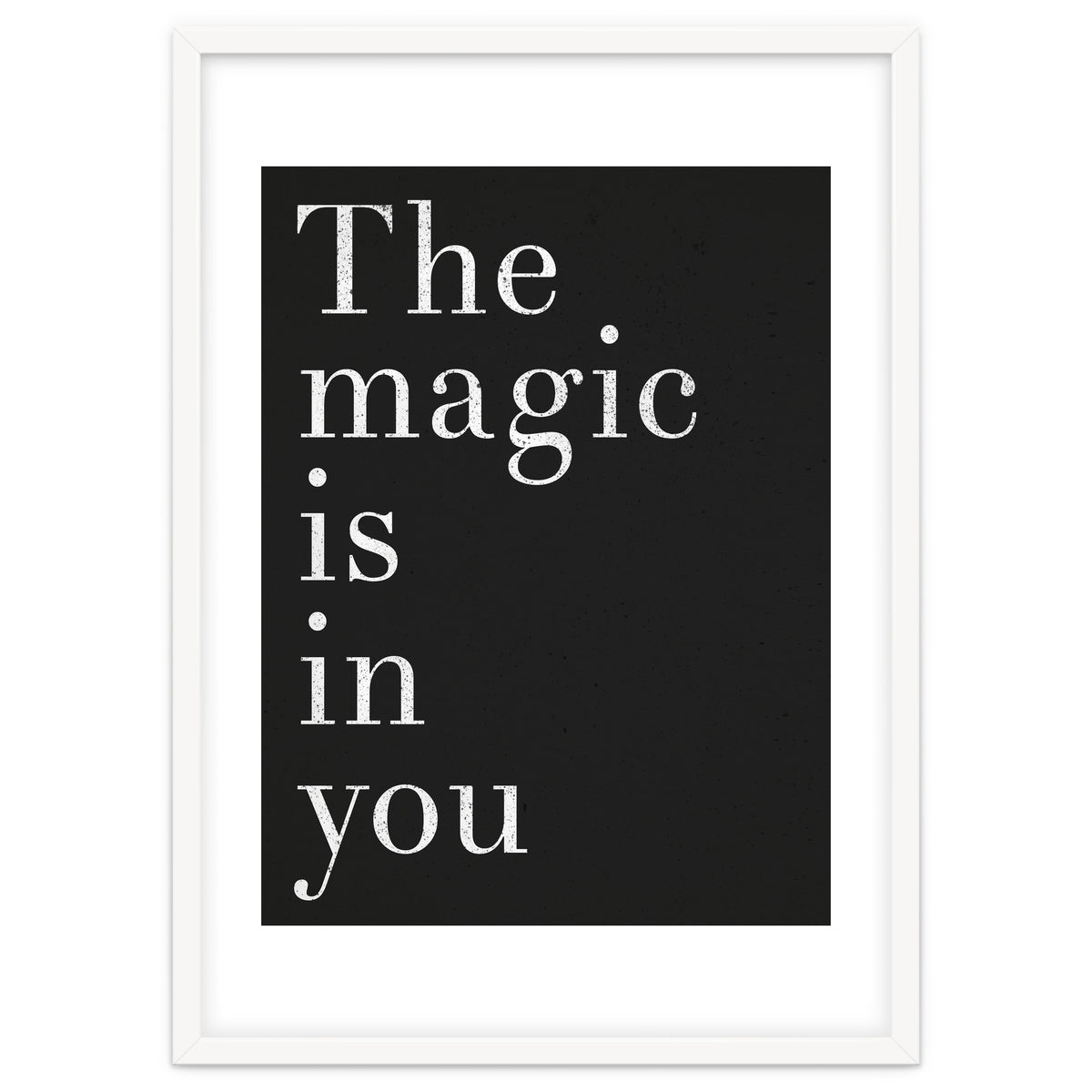 The Magic Is In You, Black