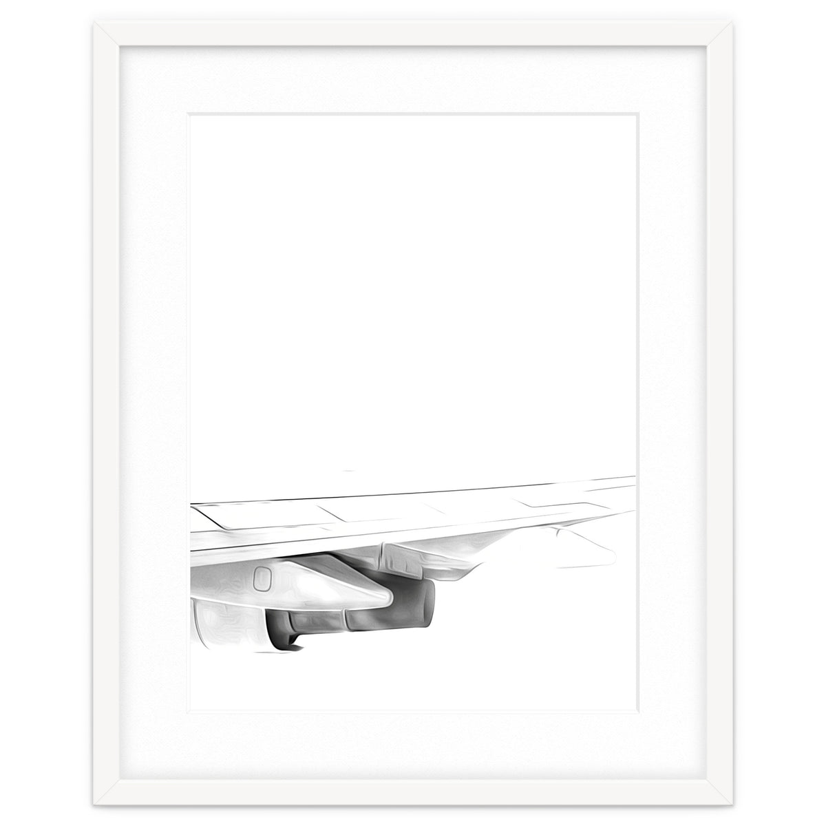 Black and White Airplane