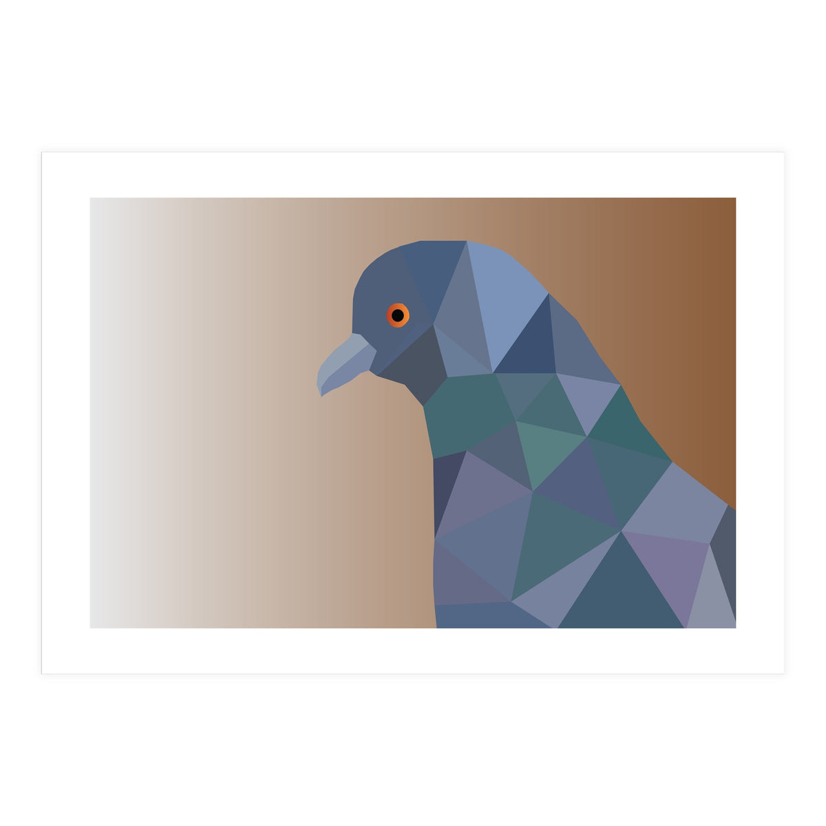 Pigeon Low Poly Art  (Print Only)
