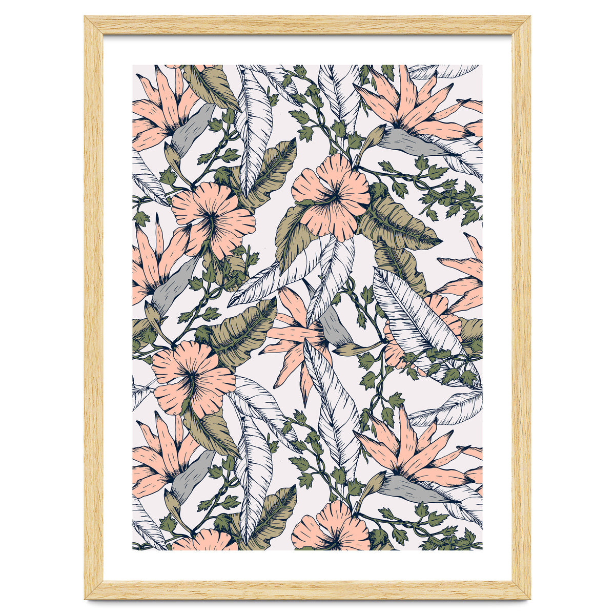 Tropical pattern pastel