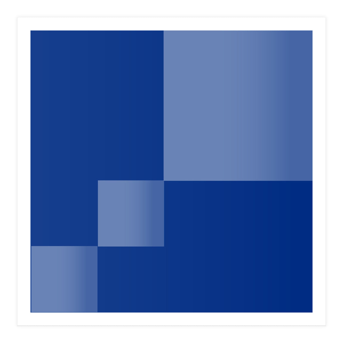 Blue coast | Abstract minimal (Print Only)