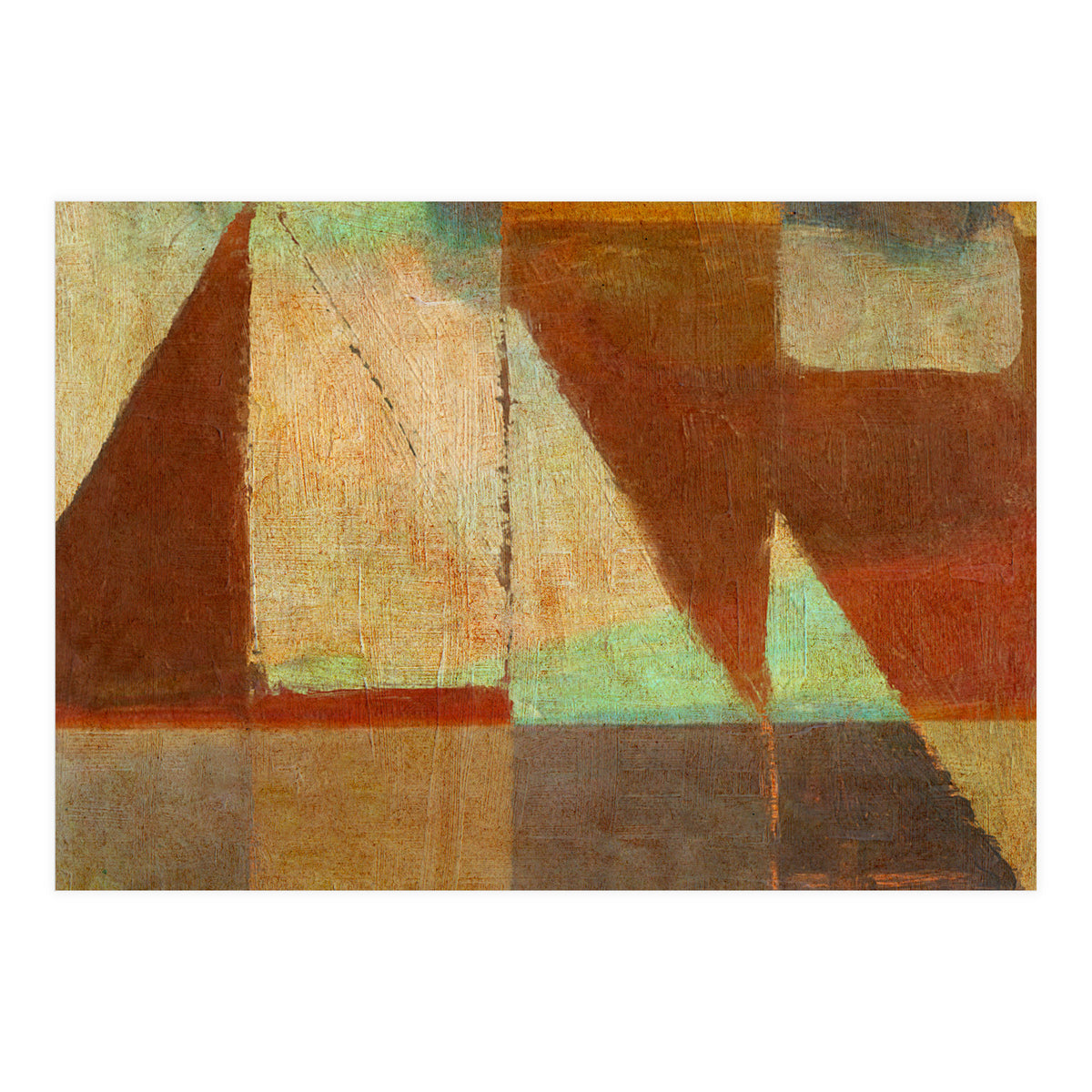 Tramonto Nel Porto (Print Only)