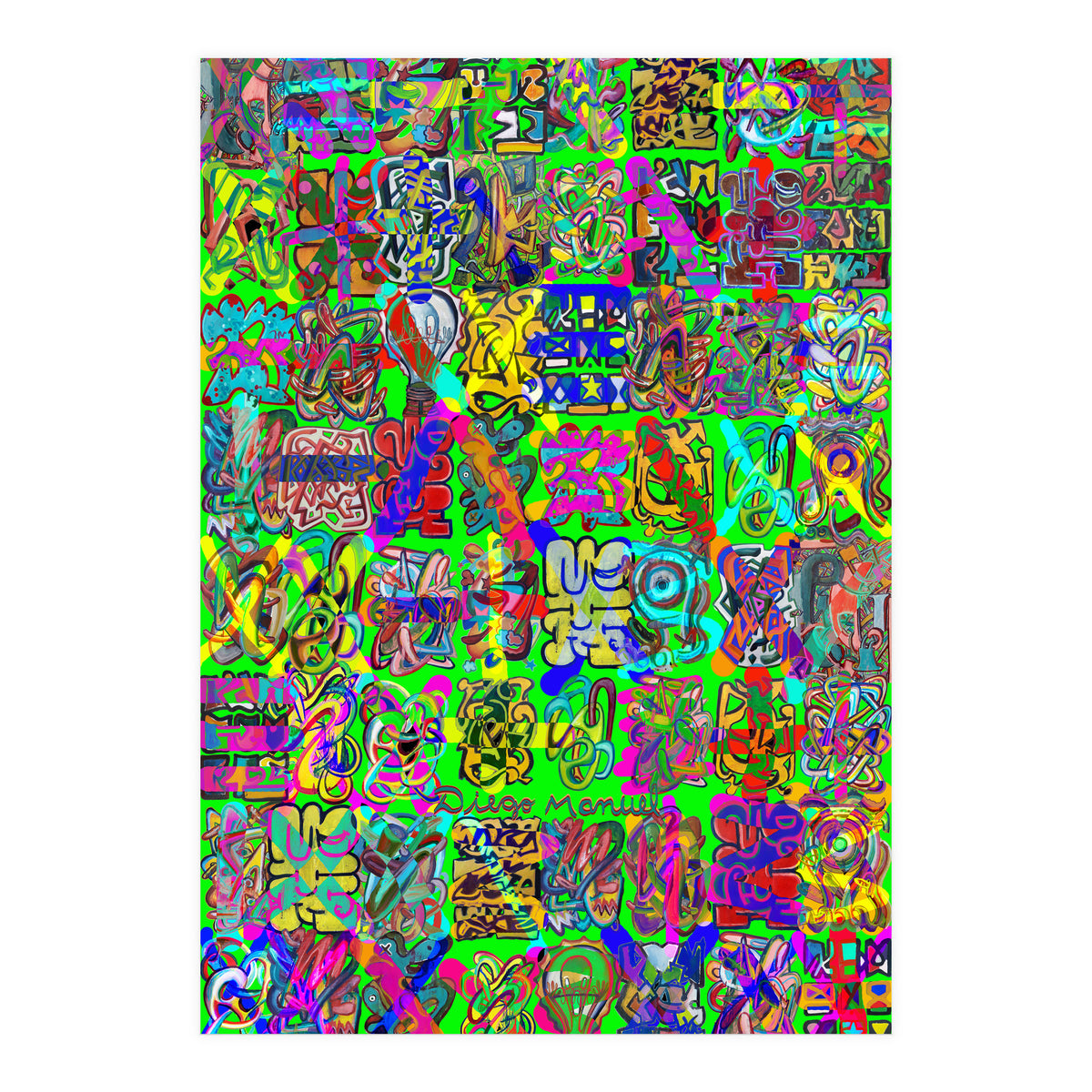 Graffitis 2021 Tapiz 107 (Print Only)