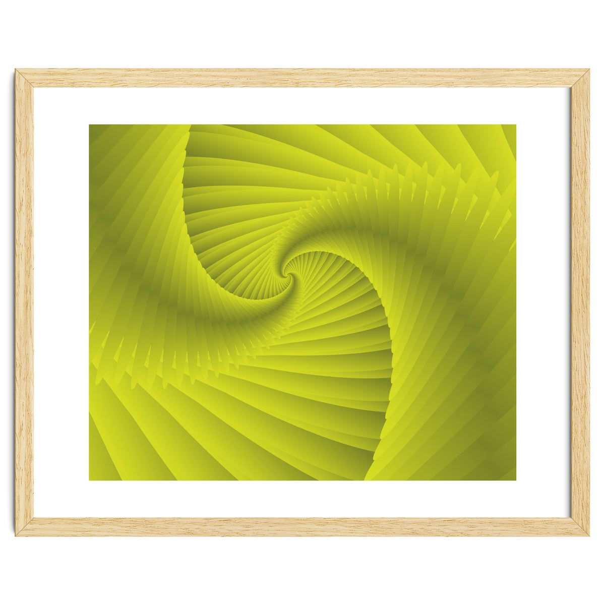 Spiral Fractal Green Art