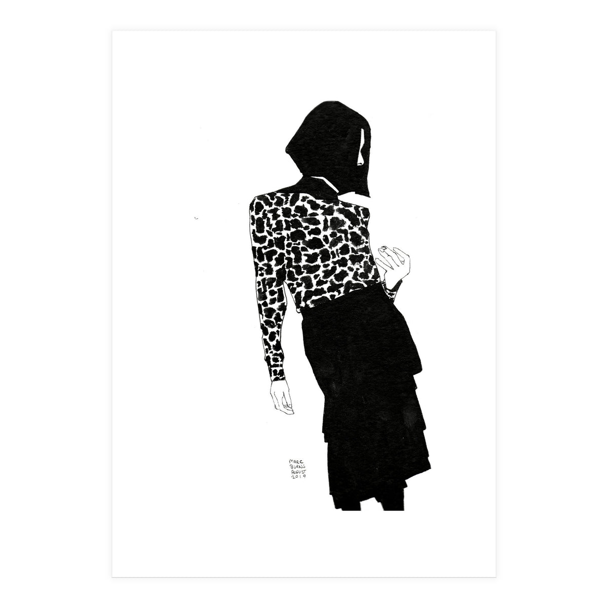 Untitled #39 - Woman in animal print (Print Only)