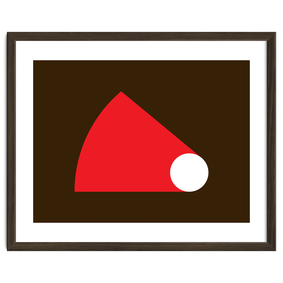 Geometric Shapes No. 51 - red & brown