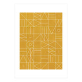 My Favorite Geometric Patterns No.4 - Mustard Yellow (Print Only) thumbnail