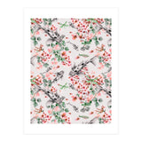 Asian fish among flowers (Print Only) thumbnail