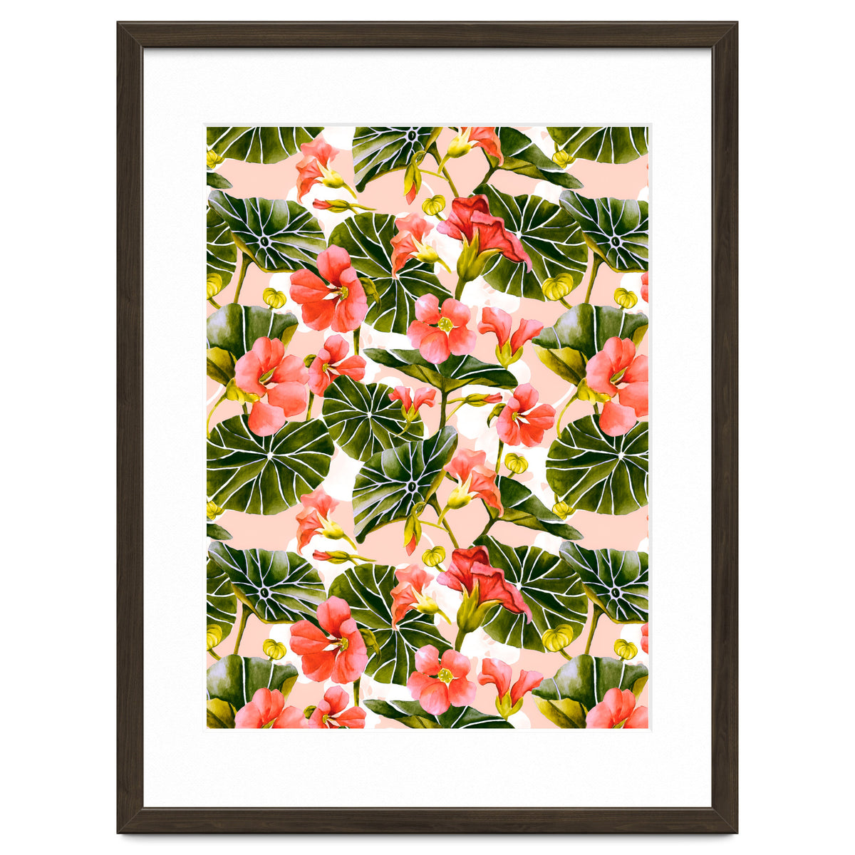 Nasturtiums watercolor 03