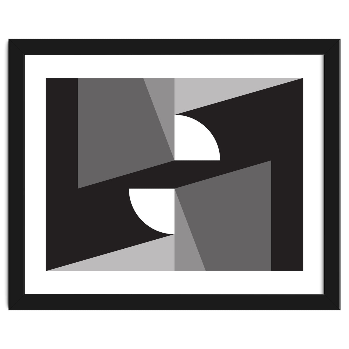 Geometric Shapes No. 11 - monochrome