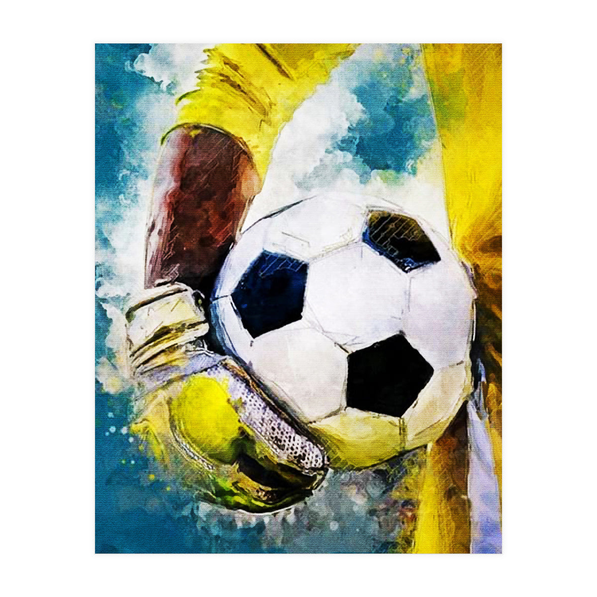 Football Player Goalkeeper (Print Only)