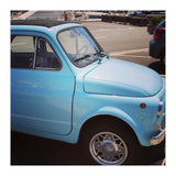 Pale blue Fiat 500 (Print Only) thumbnail