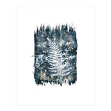 Indigo Blue Botanical Leaves No. 11 (Print Only) thumbnail