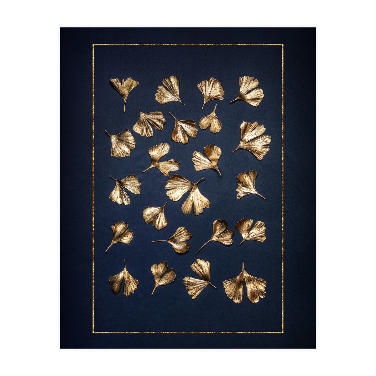 Golden Gingko Leafes (Print Only)