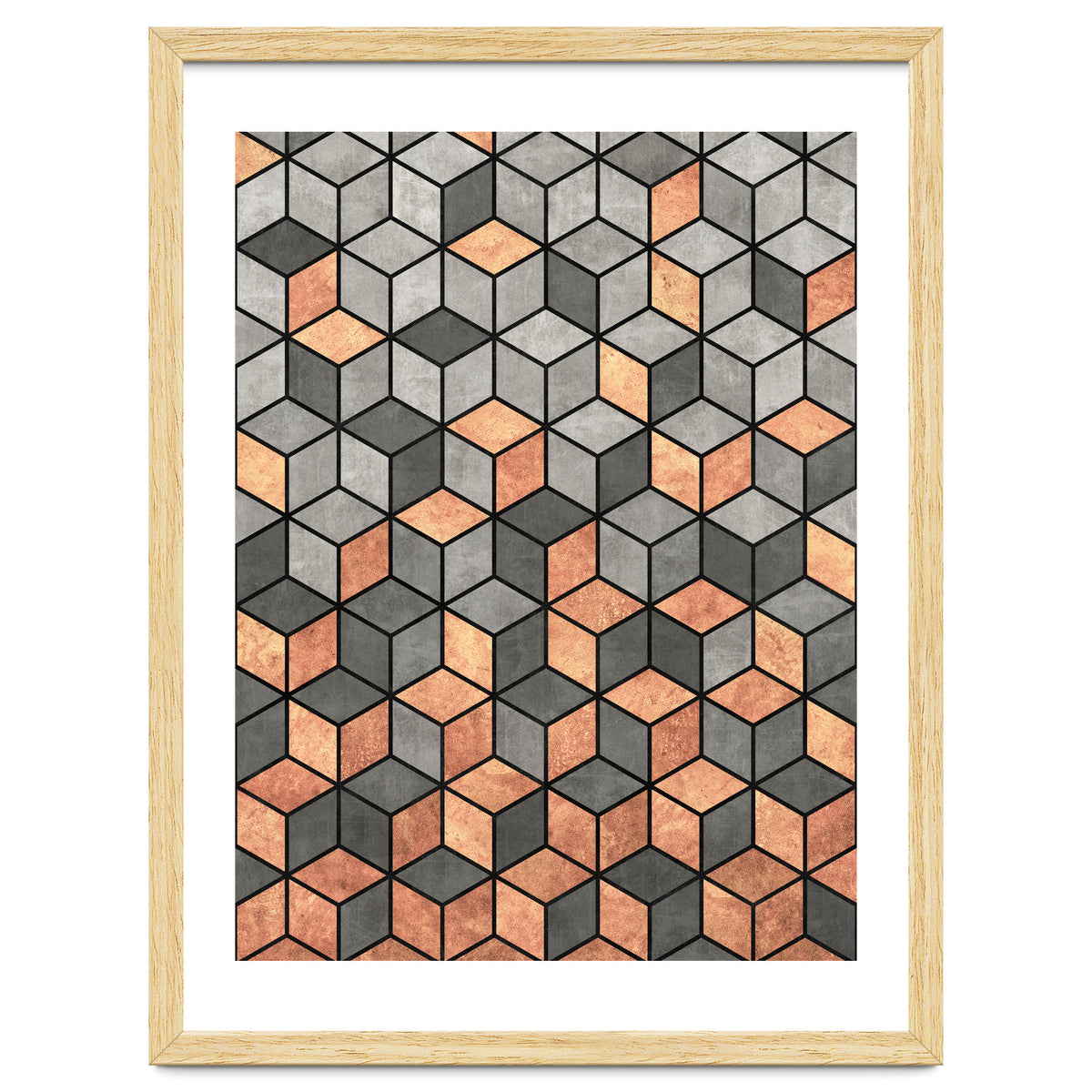 Concrete and Copper Cubes