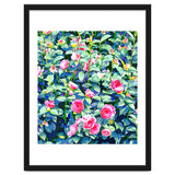 Winter Rose | Botanical Floral Garden | Boho Vintage Plants Meadow Roses Painting thumbnail