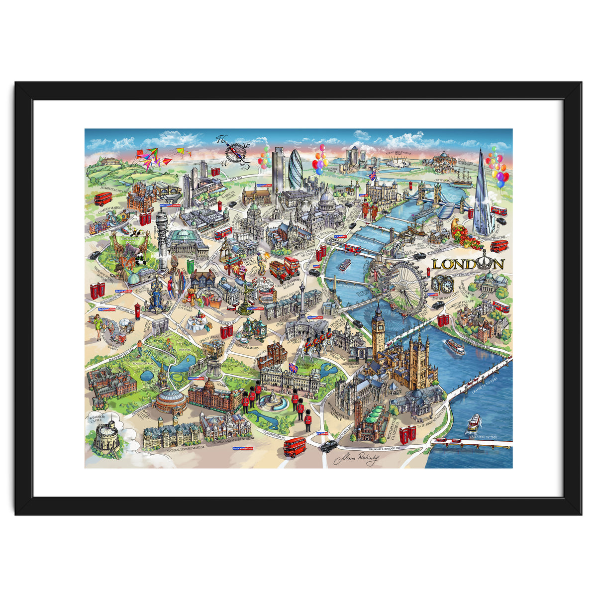 London Map Illustration