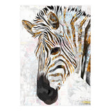 Grungy Zebra Gold and White (Print Only) thumbnail