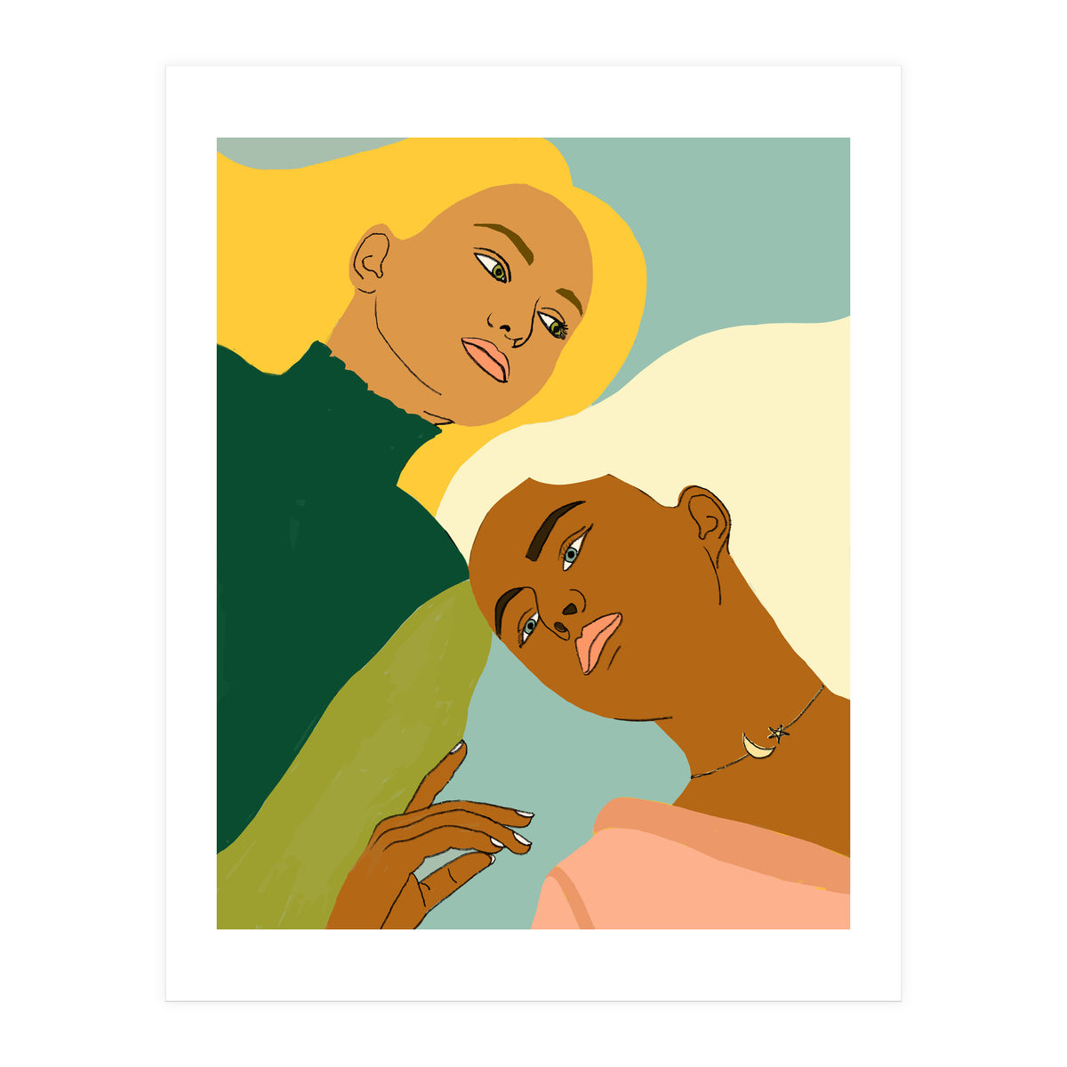 Two Souls One Body I #illustration painting (Print Only)