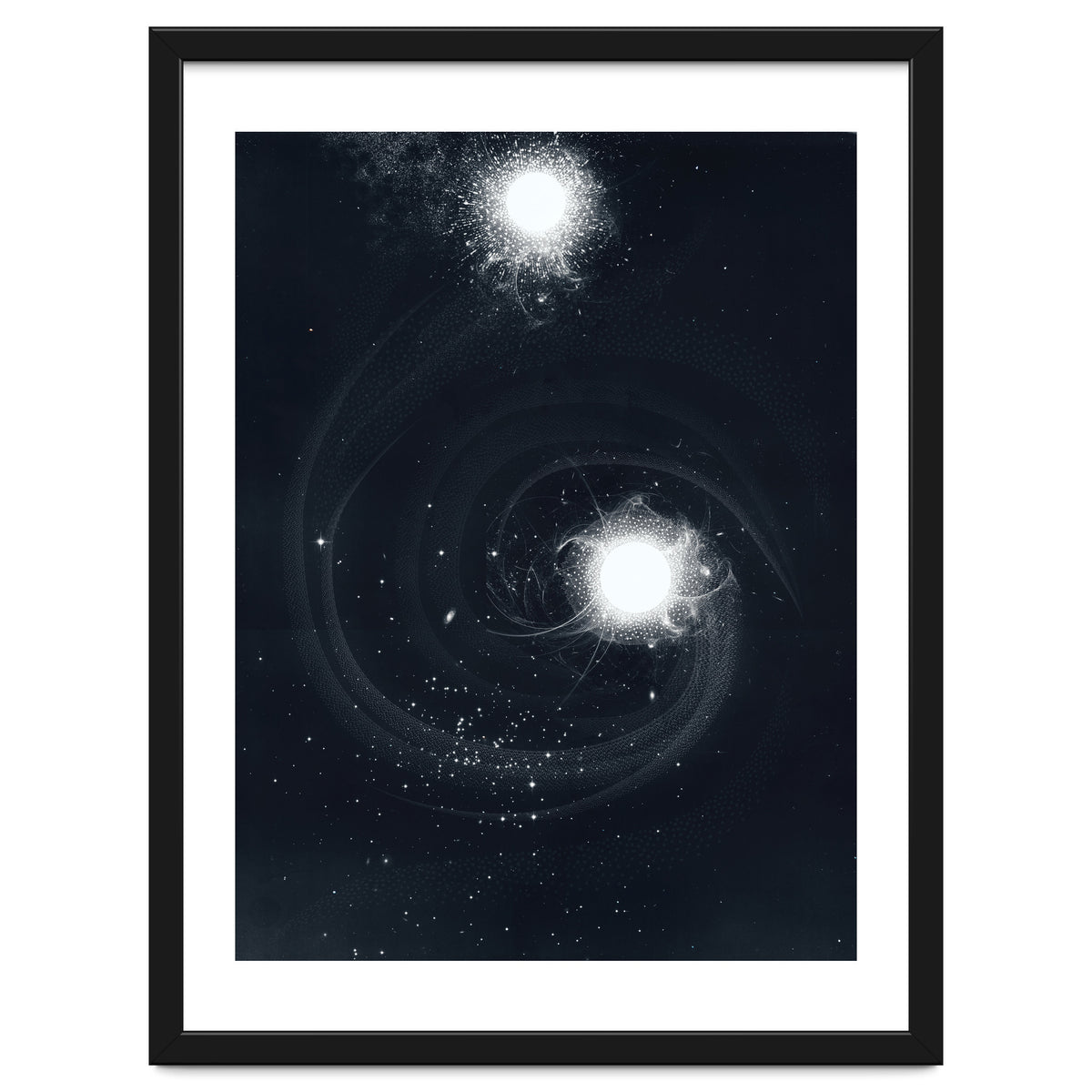 Vintage Cosmos: Double Spiral Nebula