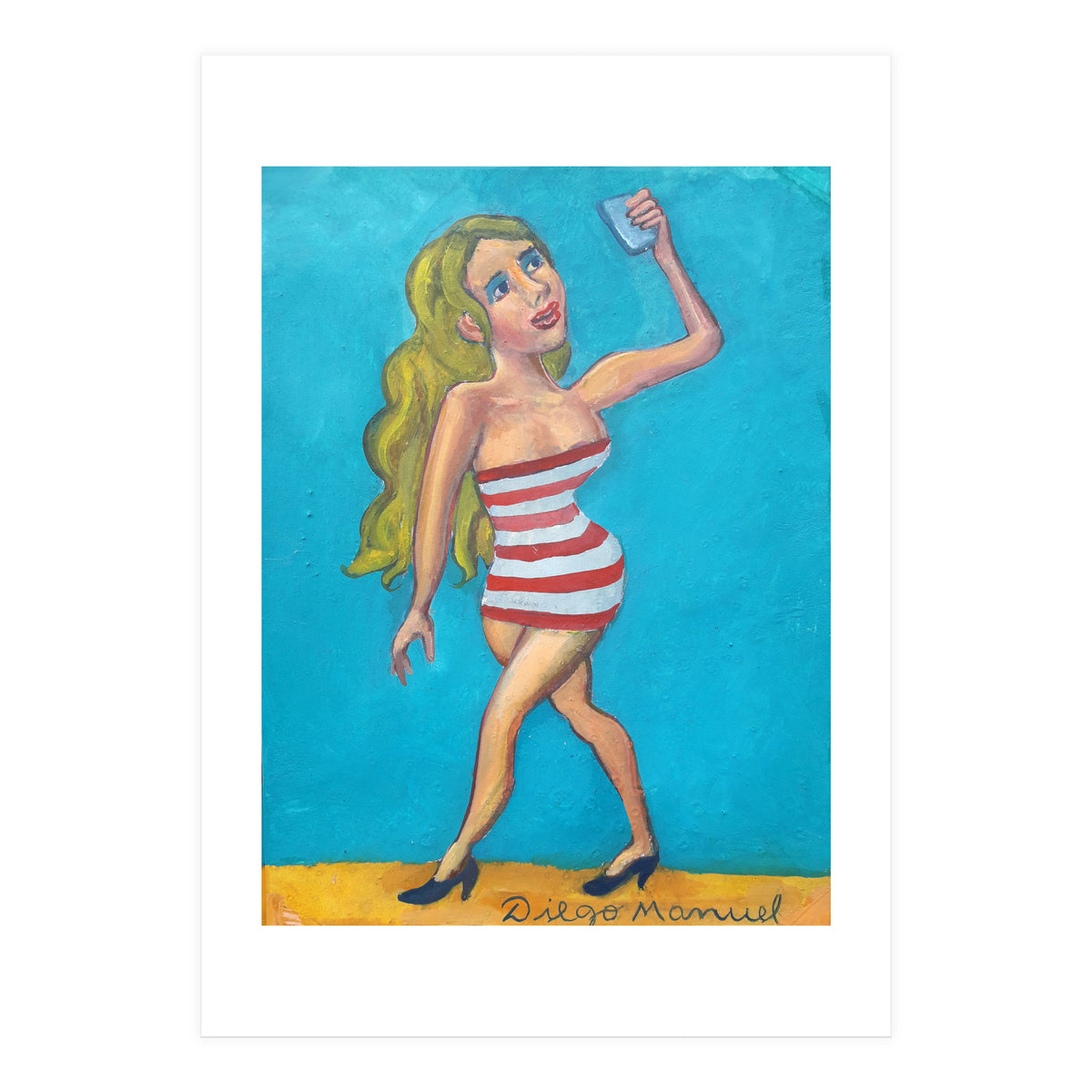 Chica Selfie (Print Only)