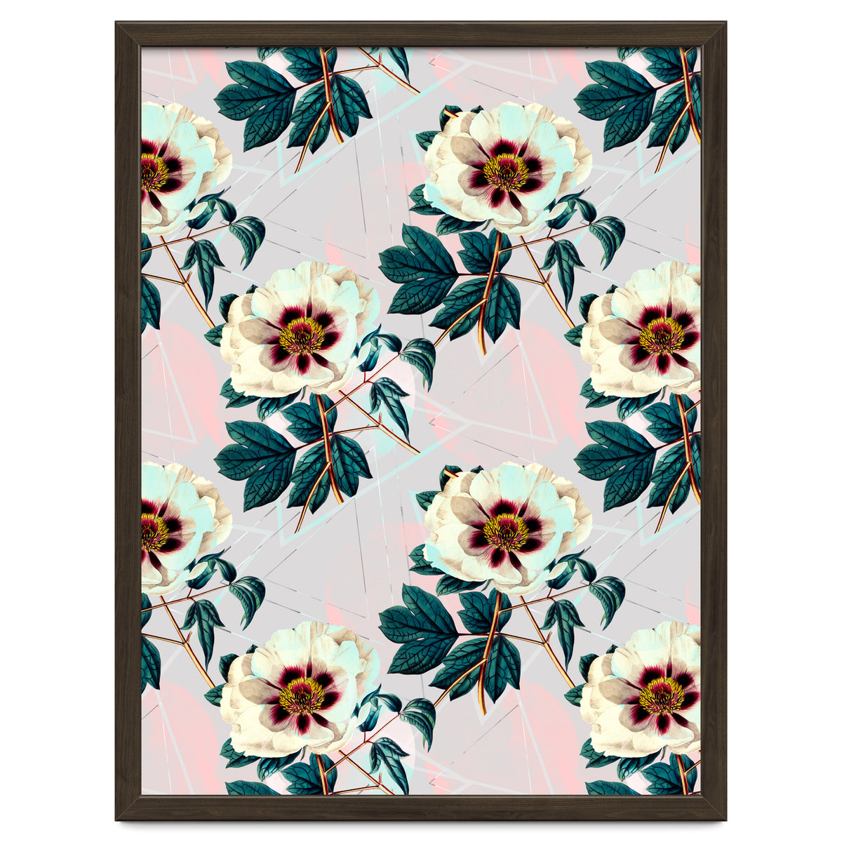 Flowery blooming with geometric