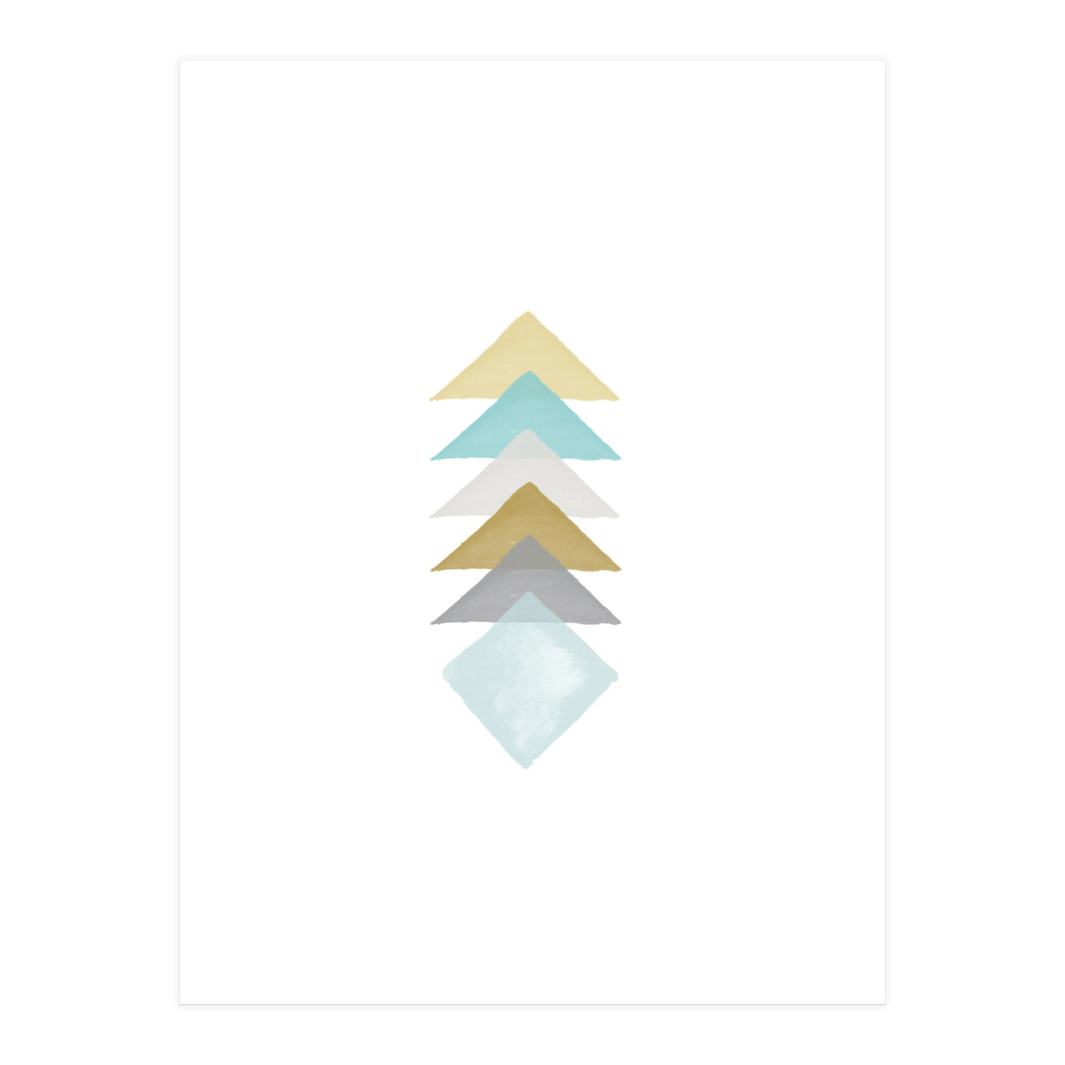 Watercolor Triangles (Print Only)