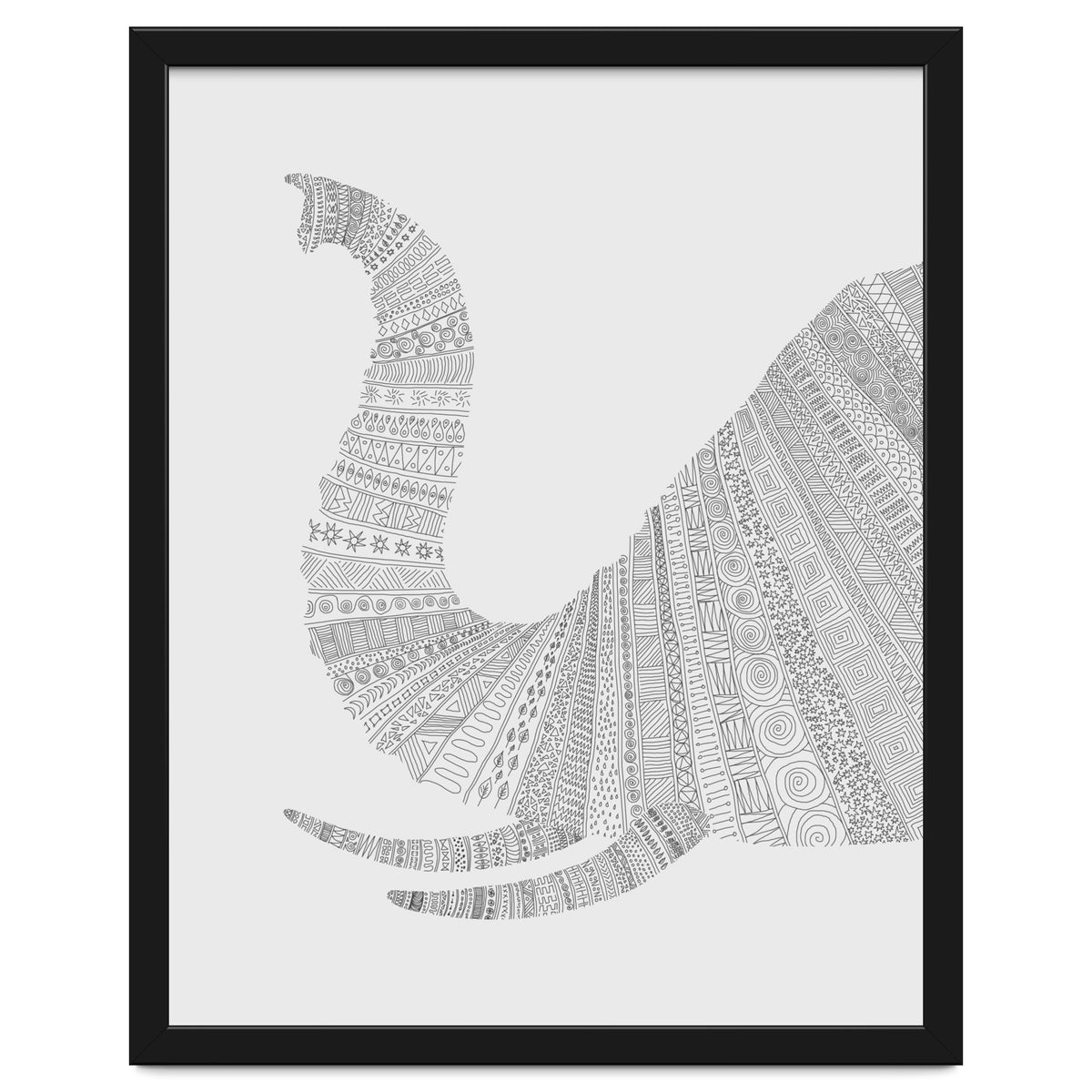 Elephant Grey Poster