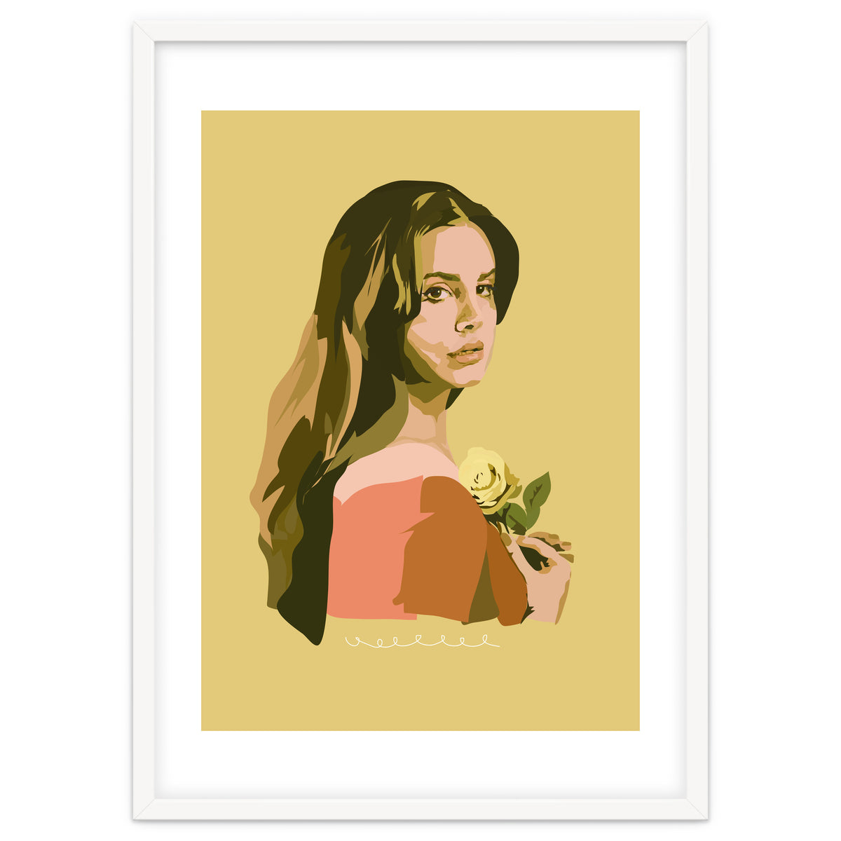 Lana Del Rey With Rose