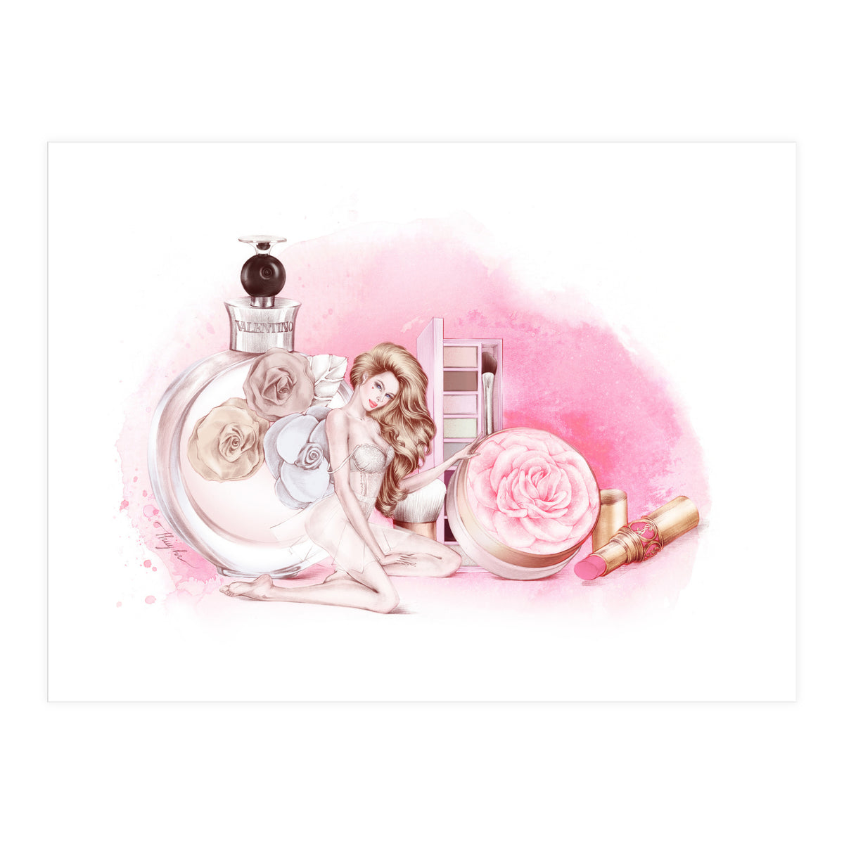 Touch Of Roses (Print Only)