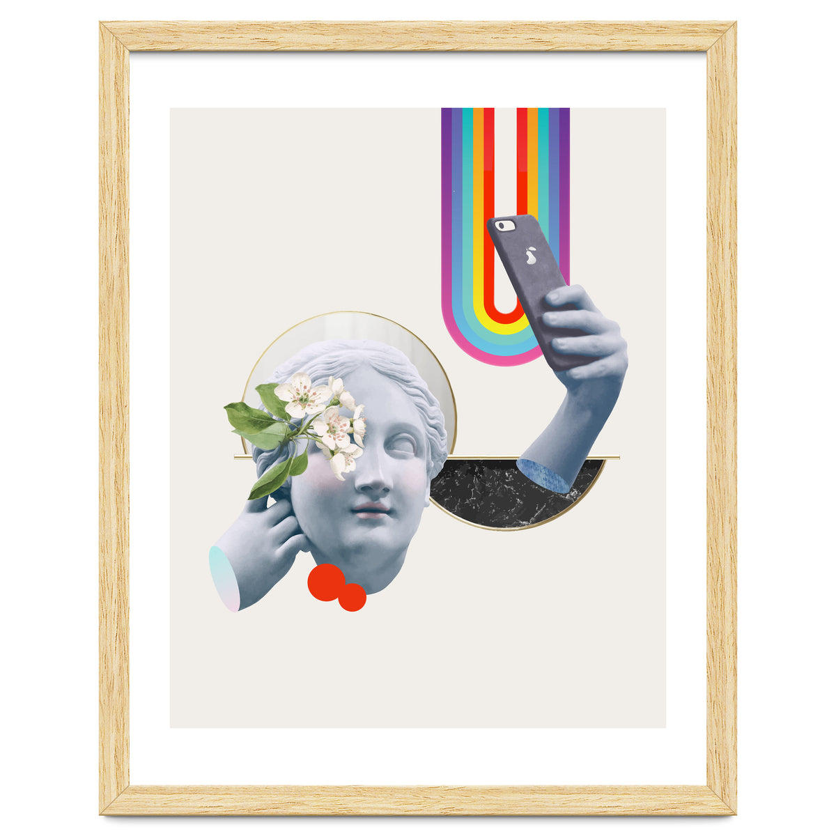 Greek Goddess Rainbow Selfie By Pear