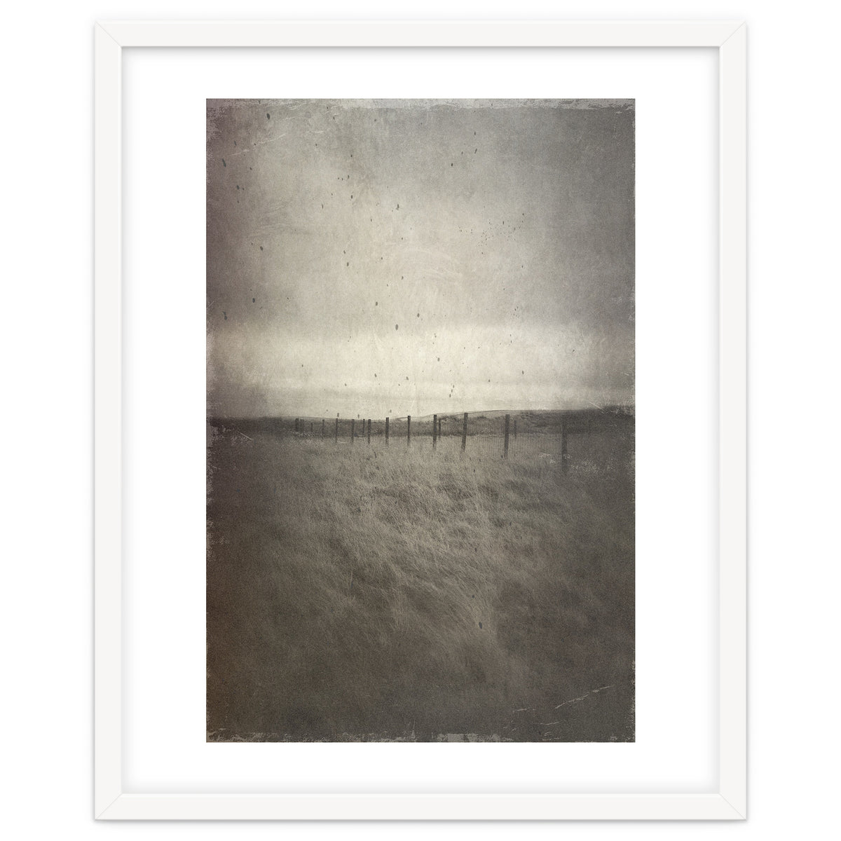 Bleak winter landscape of Saddleworth Moor