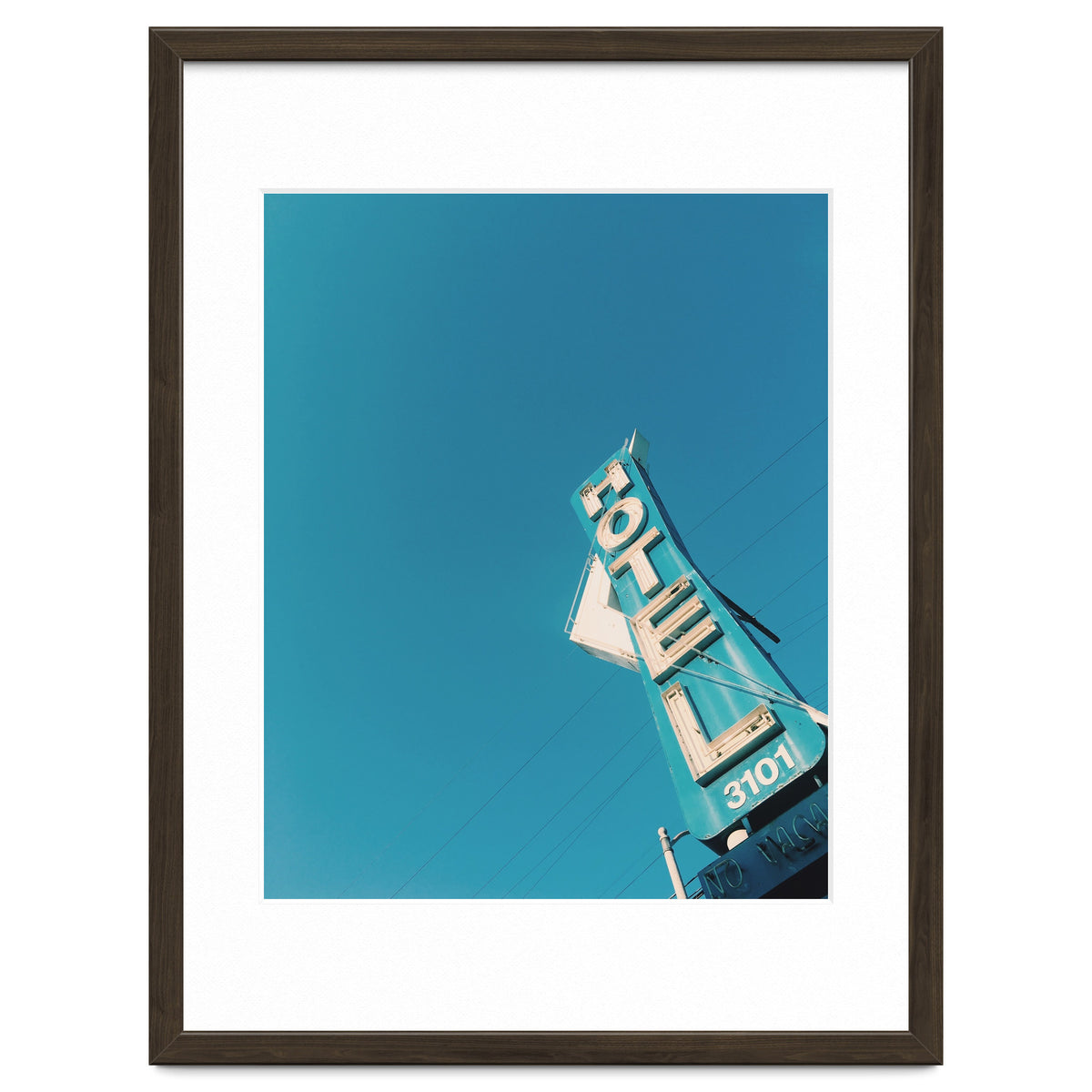 Hotel sign in California