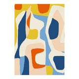 Me & Mine, Abstract Bohemian Pastel Shapes Painting, Eclectic Colorful Graphic Design (Print Only) thumbnail