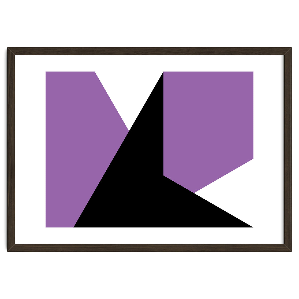 Geometric Shapes No. 64 - purple & black