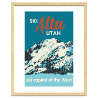 Ski Alta Utah vintage poster