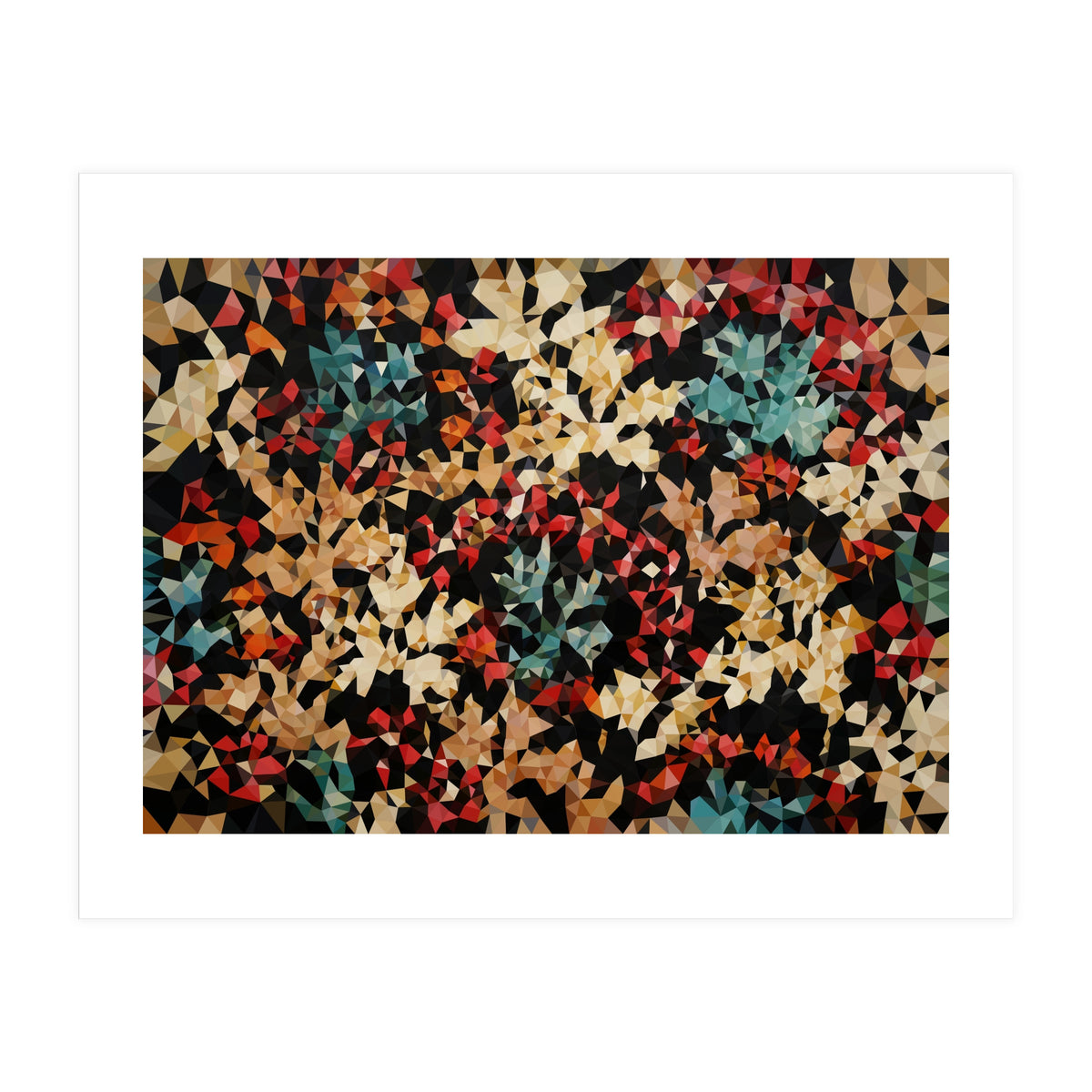 Floral Color Geometric (Print Only)