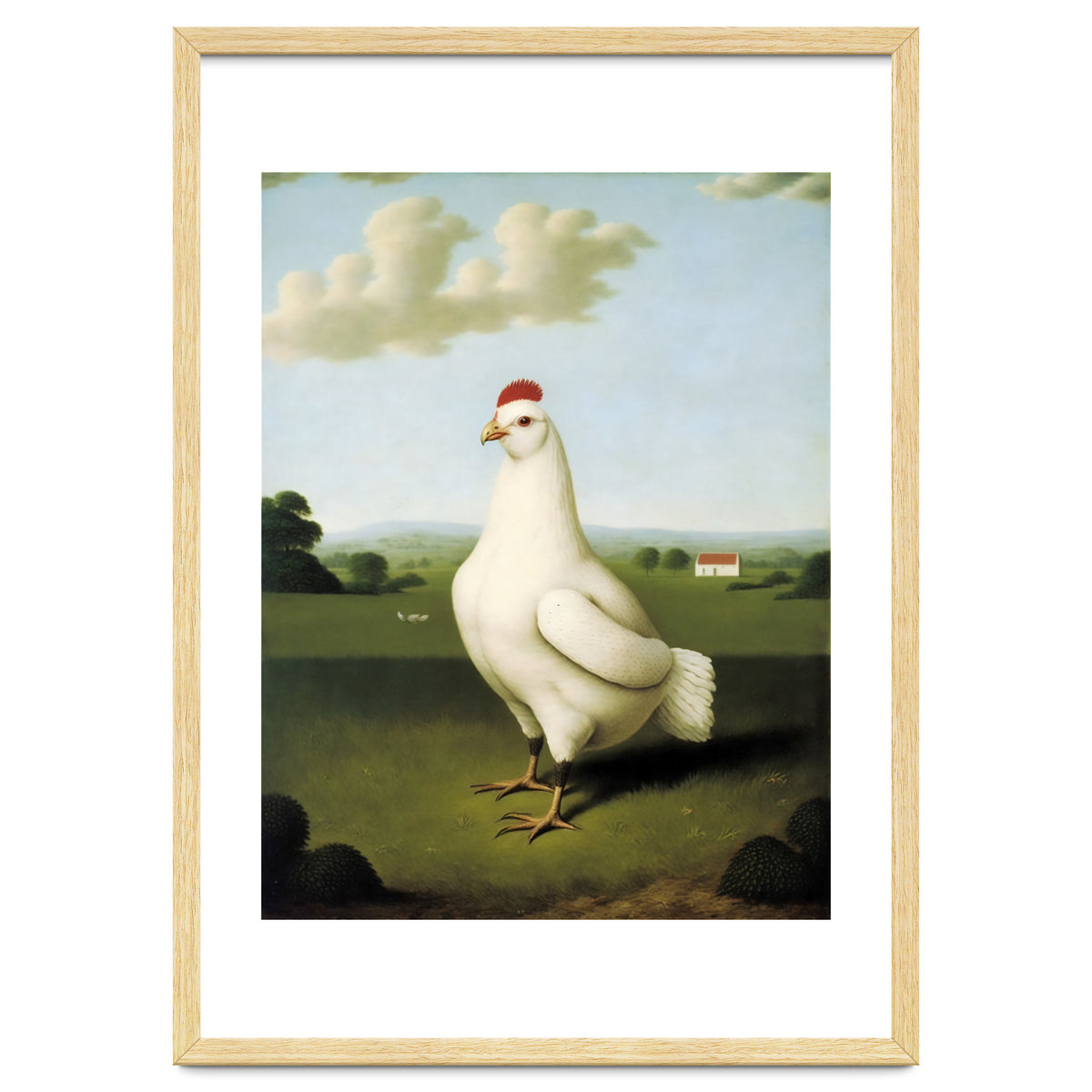 Chicken Classic Oil Painting