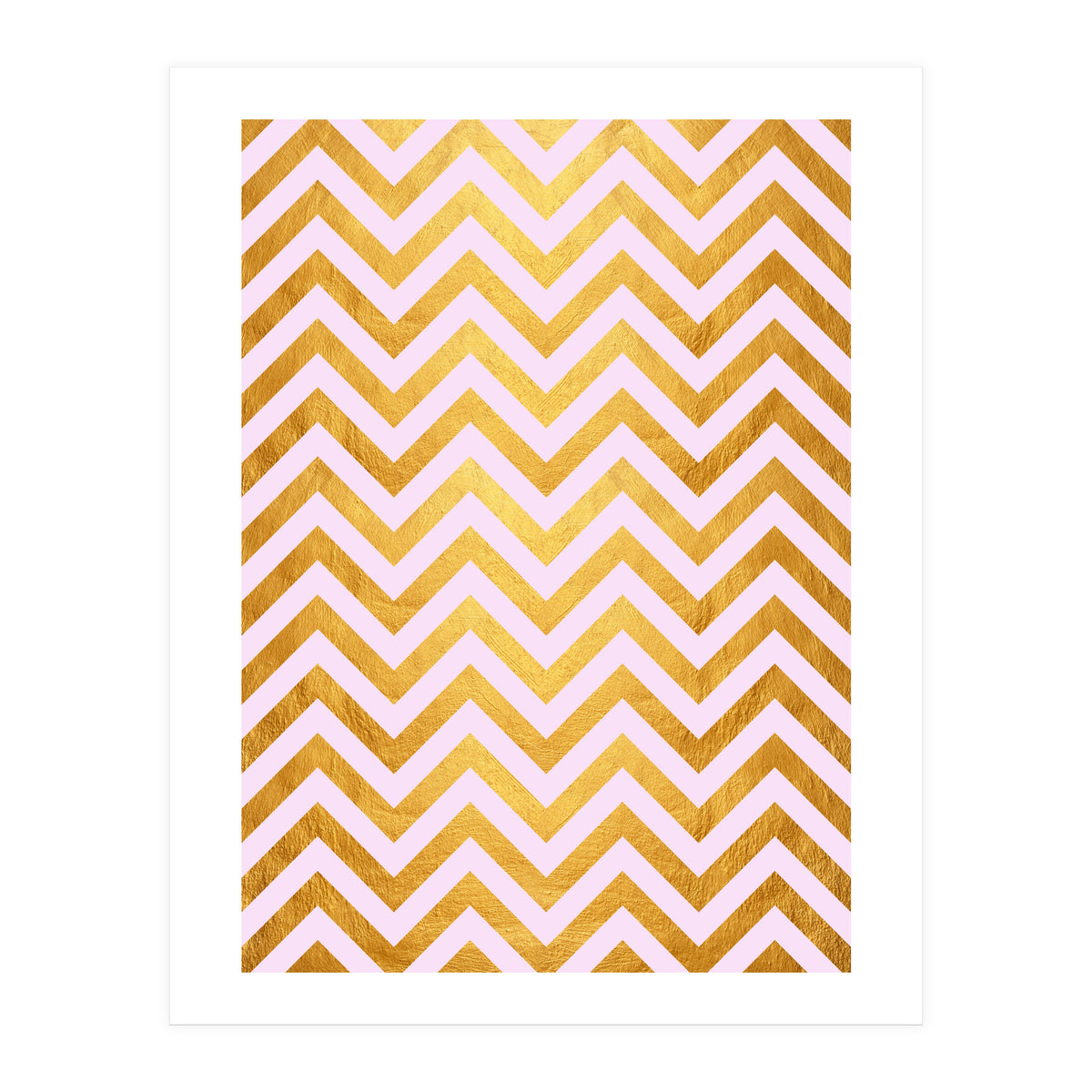 Chevron Golden IV (Print Only)