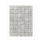 My Favorite Geometric Patterns No.3 - Grey (Print Only) thumbnail