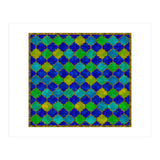 Ocean Breeze - Watercolor Moroccan Lattice (Print Only) thumbnail