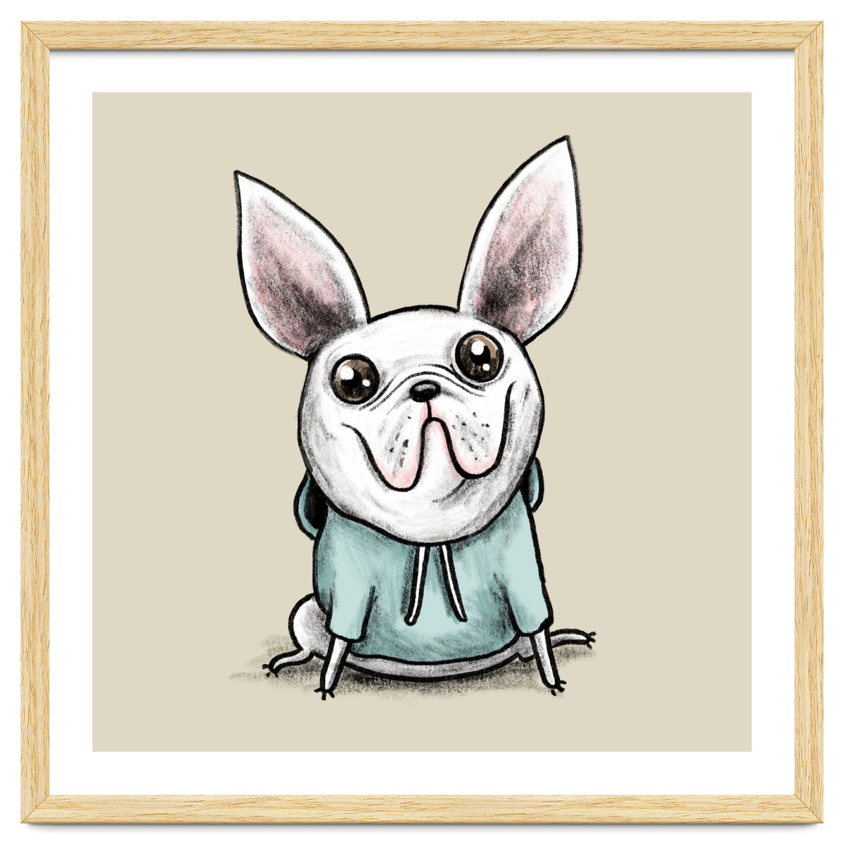 French Bulldog in a Hoodie