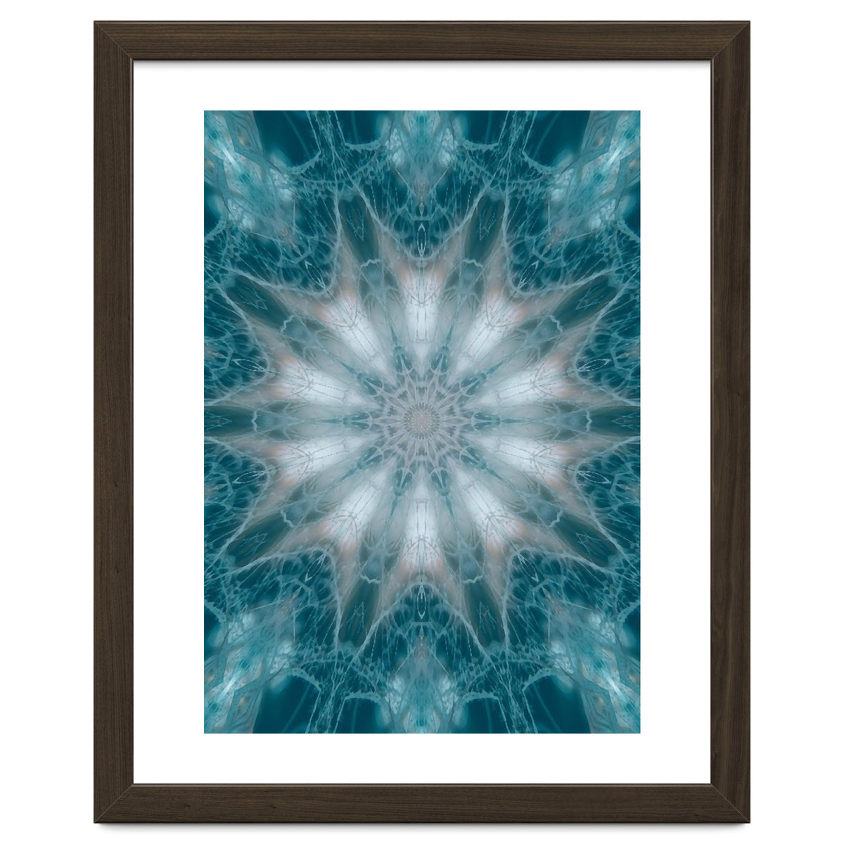 Mandala - Green, White, Rose