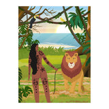 Boho Girl with Lion (Print Only) thumbnail