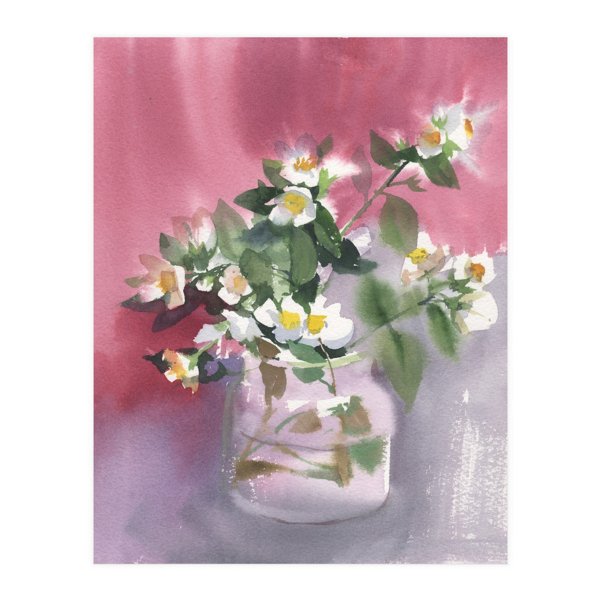 Flowers watercolor painting (Print Only)