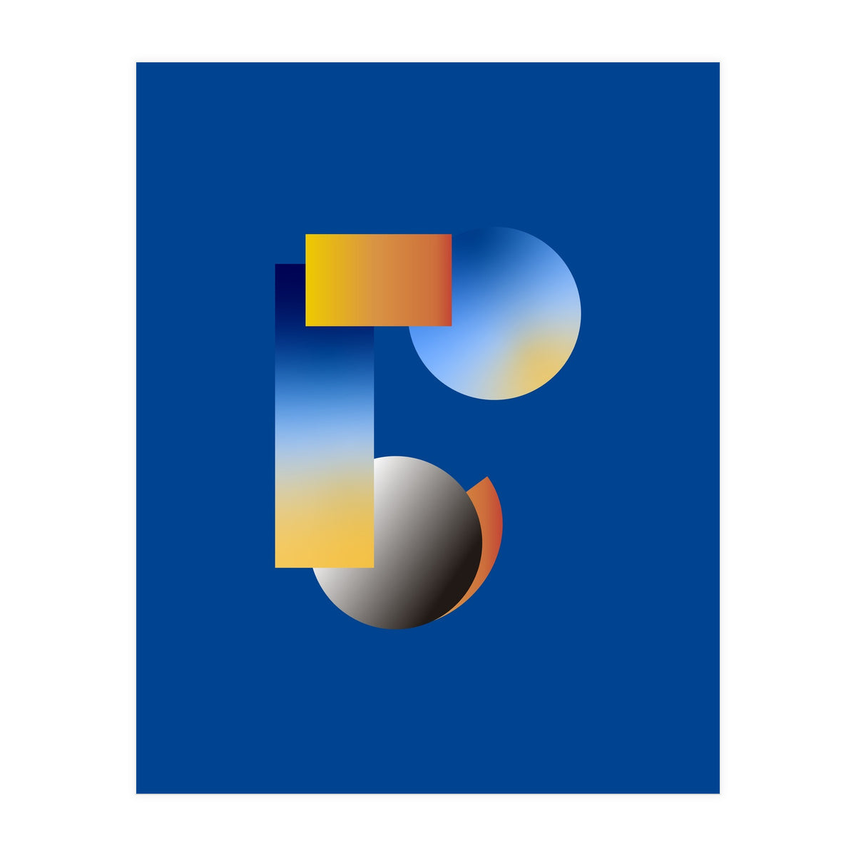 Human face | abstract modern (Print Only)