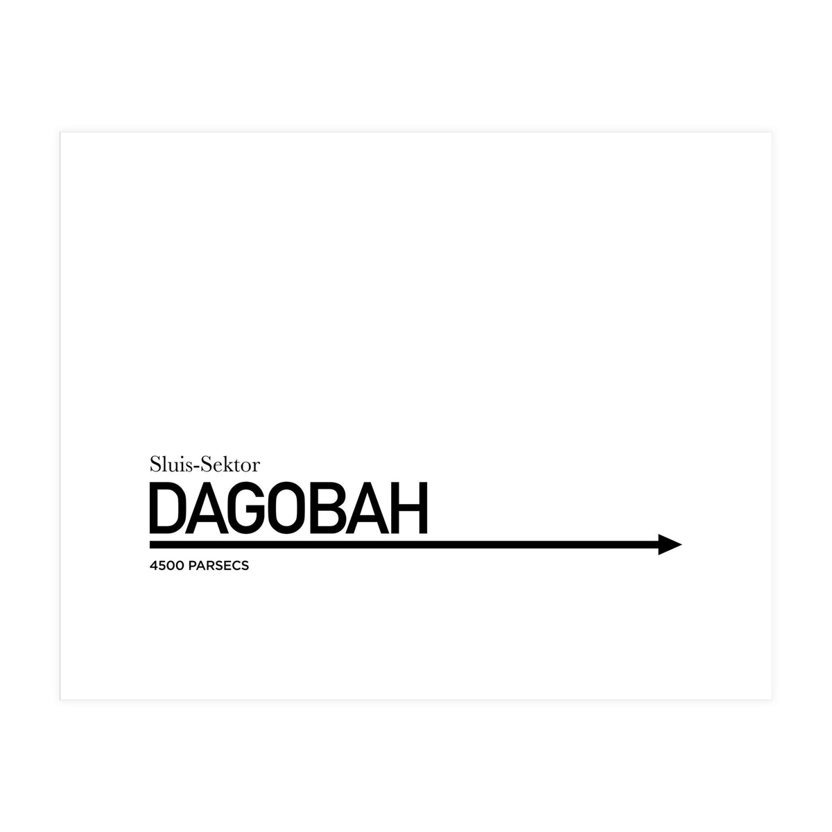 TO DAGOBAH (Print Only)